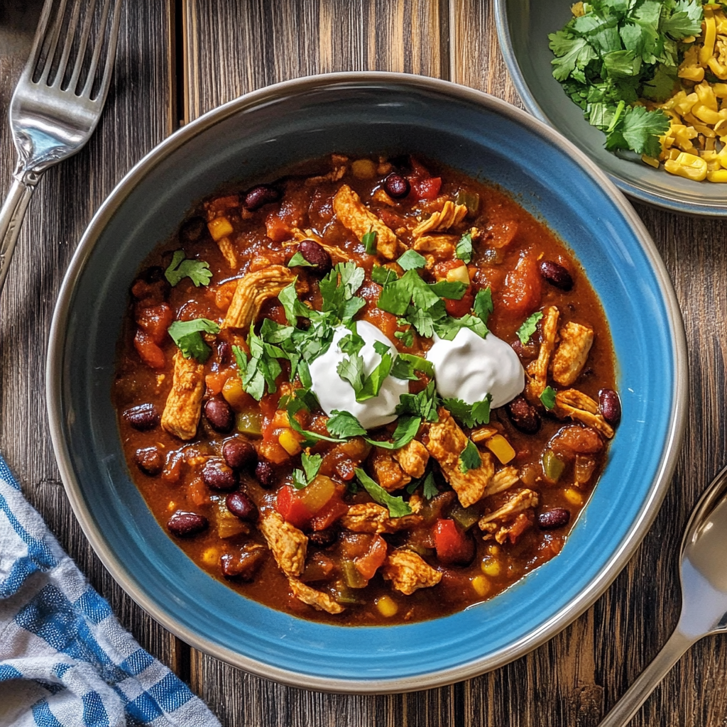 Recipe preparation for One-Pot Chicken and Black Bean Chili