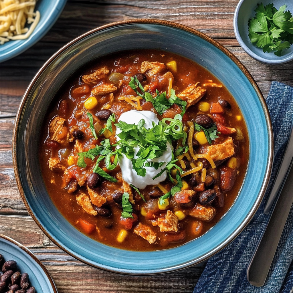 One-Pot Chicken and Black Bean Chili recipe - delicious and easy to make