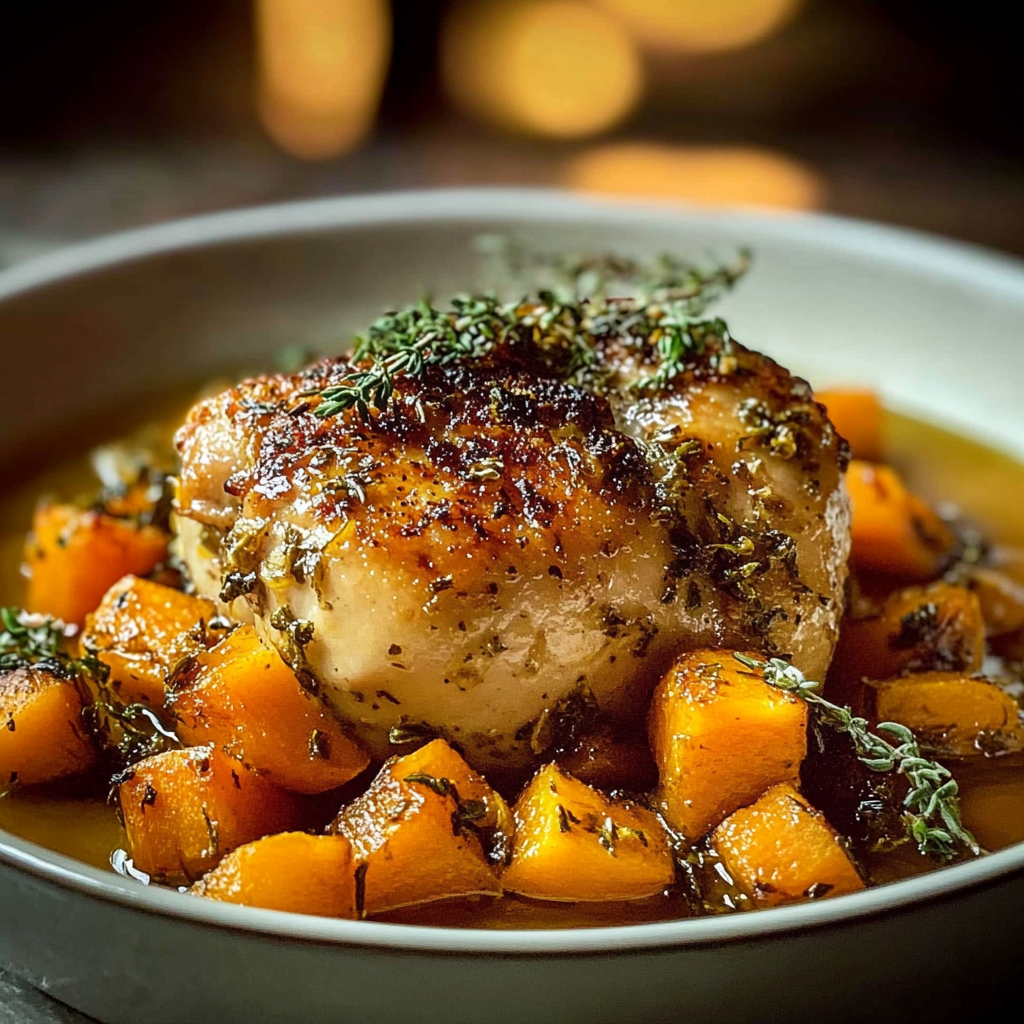 Roasted Chicken Leek Butternut recipe - delicious and easy to make