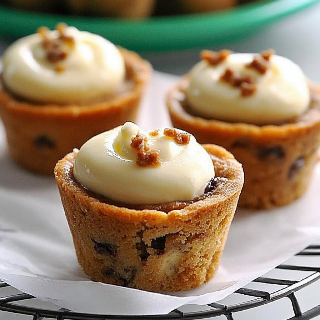 Recipe preparation for Santa’s Milk & Cookies Cheesecake Cups