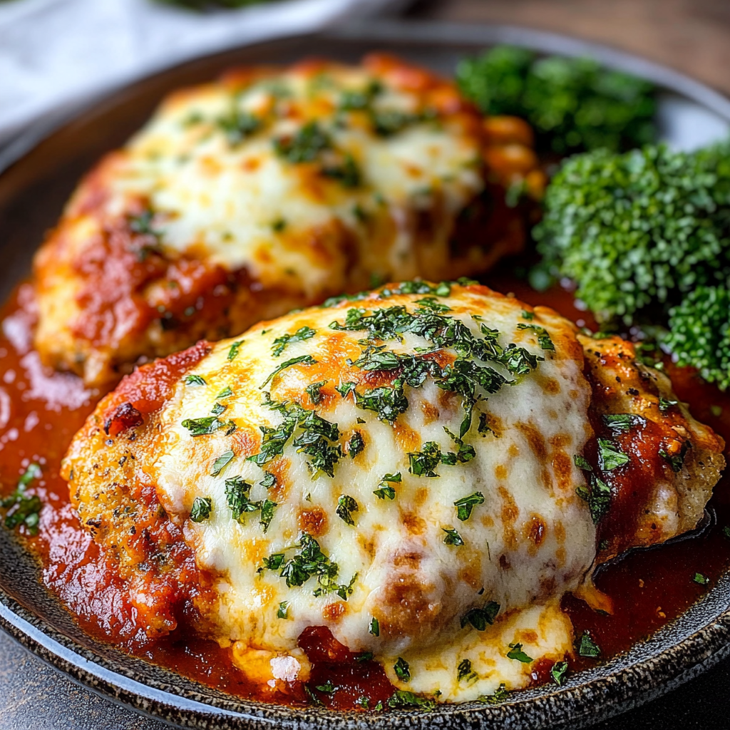 Recipe preparation for Slow Cooker Cheesy Mozzarella Chicken