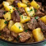 Slow Cooker Steak and Cheddar Potato Casserole recipe - delicious and easy to make