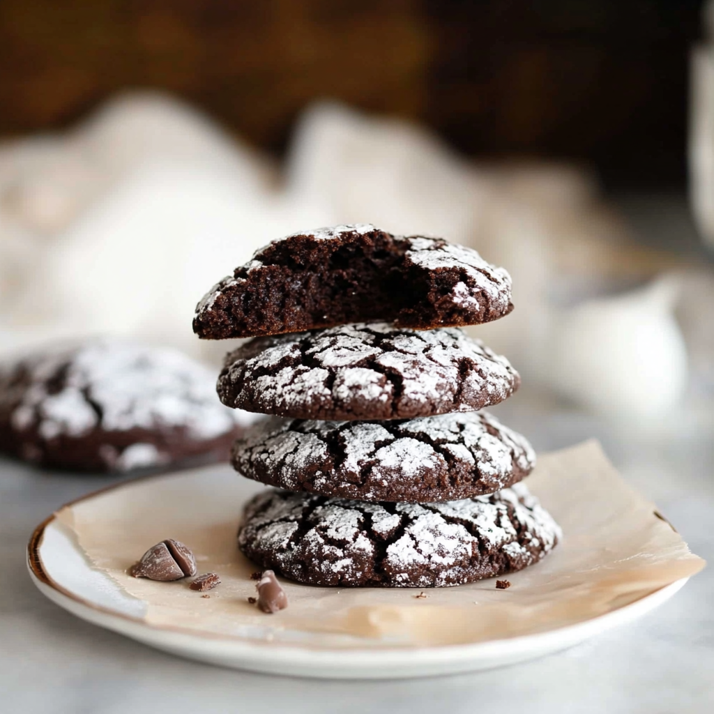 Vegan Chocolate Crinkle Cookies recipe - delicious and easy to make
