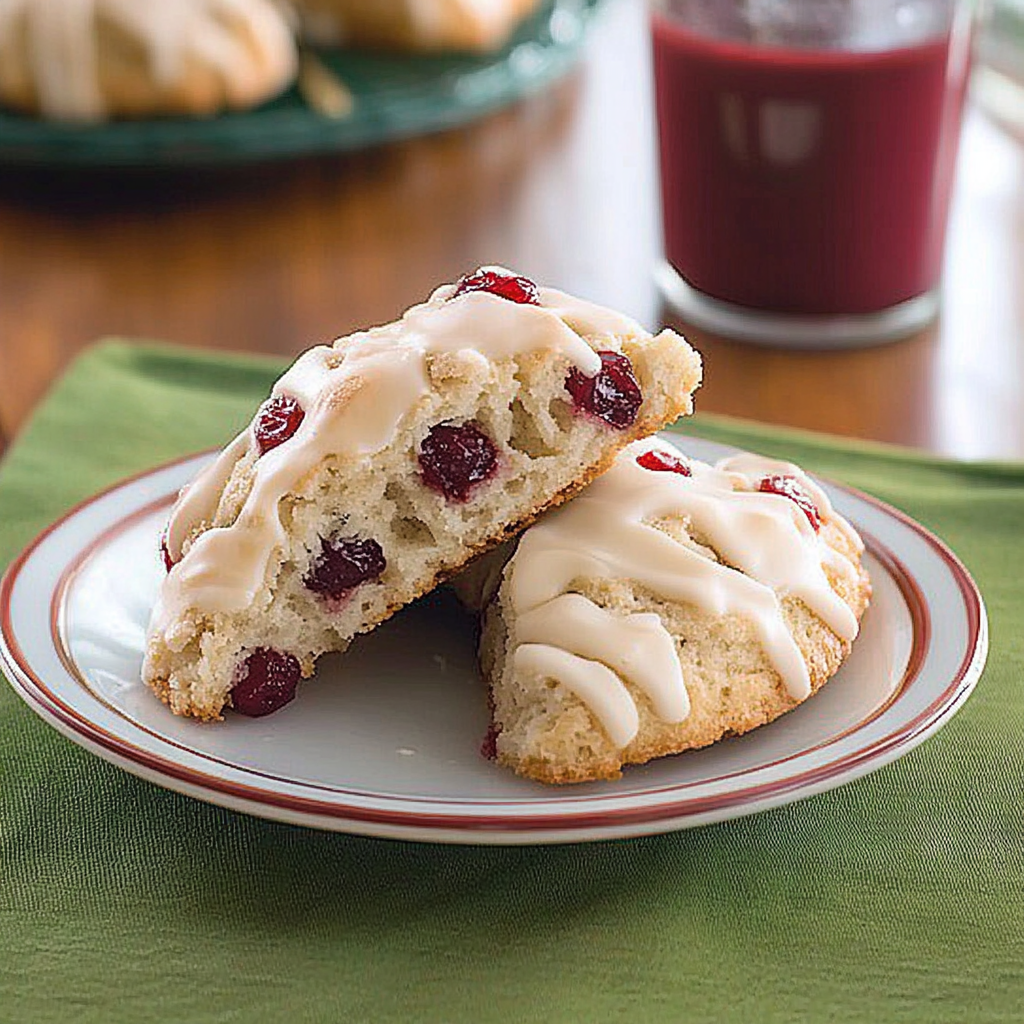 White Chocolate Cranberry Scones recipe - delicious and easy to make